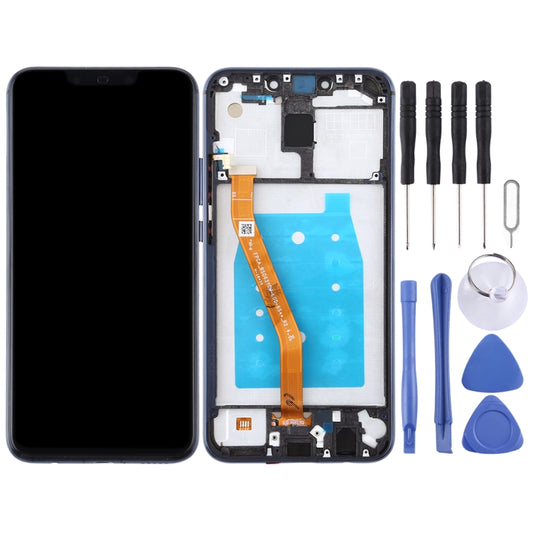 OEM LCD Screen for Huawei Mate 20 Lite / Maimang 7 Digitizer Full Assembly with Frame (Blue) by buy2fix
