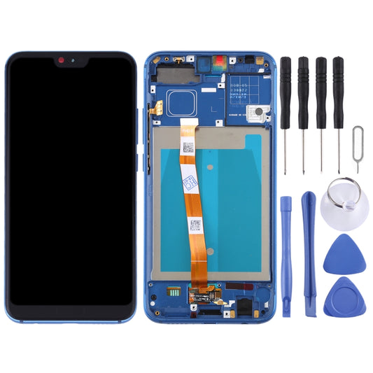 OEM LCD Screen for Huawei Honor 10 Digitizer Full Assembly with Frame (Blue) by buy2fix