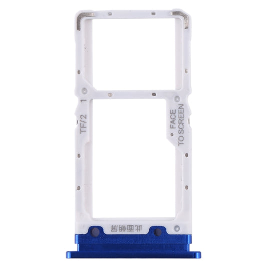 SIM Card Tray + SIM Card Tray / Micro SD Card Tray for Xiaomi Mi CC9 (Blue) by buy2fix