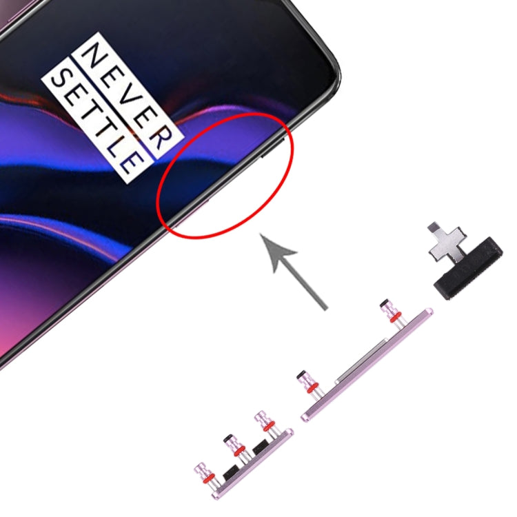 For OnePlus 6T Side Keys (Purple) by buy2fix
