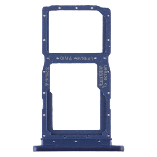 SIM Card Tray + SIM Card Tray / Micro SD Card Tray for Huawei Honor 9X / Honor 9X Pro(Blue) by buy2fix