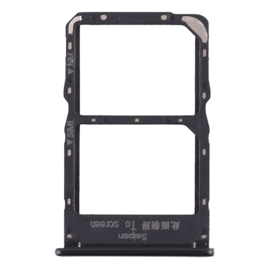 SIM Card Tray + NM Card Tray for Huawei Mate 30 Lite (Black) by buy2fix