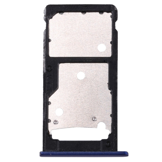 For Huawei Enjoy 7 Plus / Y7 Prime SIM Card Tray & SIM / Micro SD Card Tray(Dark Blue) by buy2fix