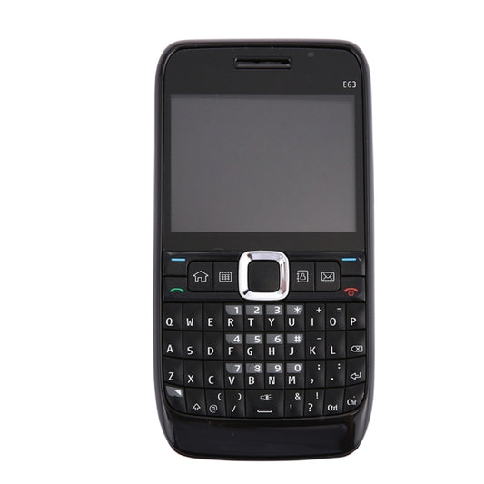 Full Housing Cover (Front Cover + Middle Frame Bezel + Battery Back Cover + Keyboard) for Nokia E63(Black) by buy2fix