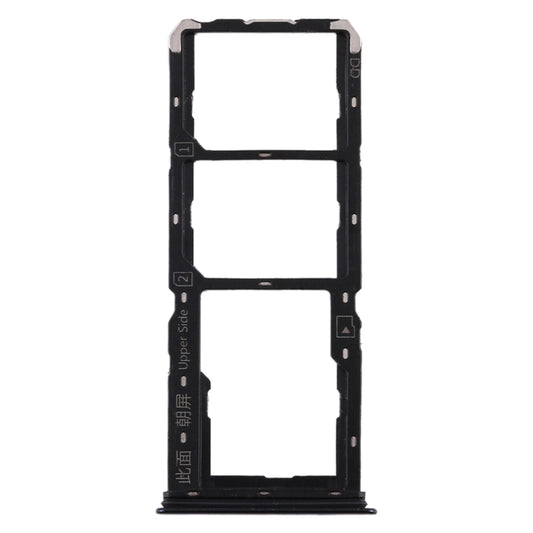 For Vivo S1 SIM Card Tray + SIM Card Tray + Micro SD Card Tray (Black) by buy2fix