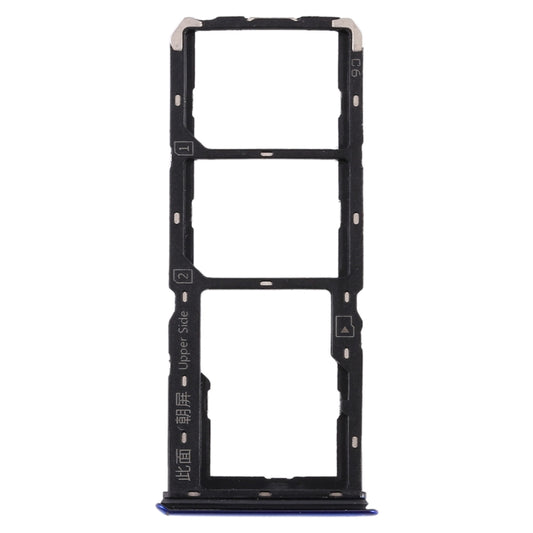 For Vivo S1 SIM Card Tray + SIM Card Tray + Micro SD Card Tray (Blue) by buy2fix