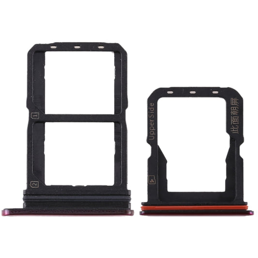 For Vivo S1 Pro SIM Card Tray + SIM Card Tray + Micro SD Card Tray (Red) by buy2fix