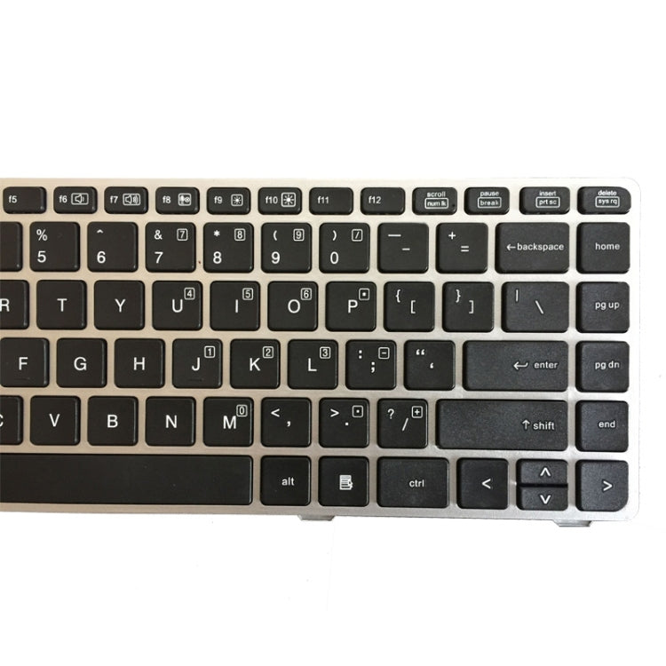 US Version Keyboard with Silver Frame for HP EliteBook 8470B 8470P 8470 8460 8460p 8460w ProBook 6460 6460b 6470 by buy2fix