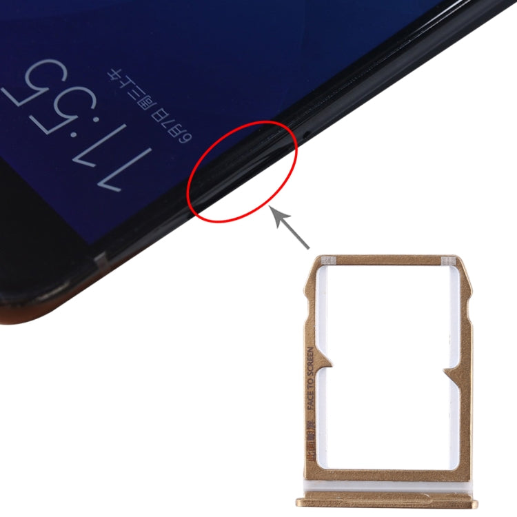 SIM Card Tray + SIM Card Tray for Xiaomi Mi 6(Gold) by buy2fix