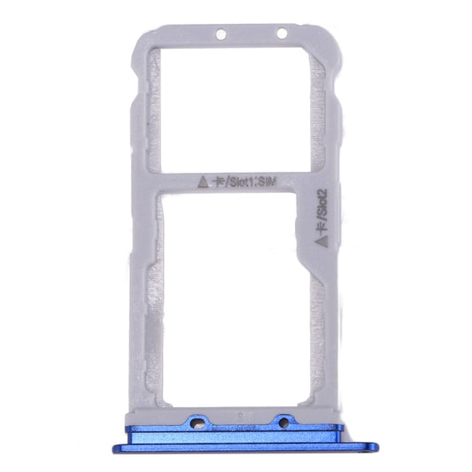 For Huawei Honor 9 SIM Card Tray & SIM / Micro SD Card Tray(Blue) by buy2fix