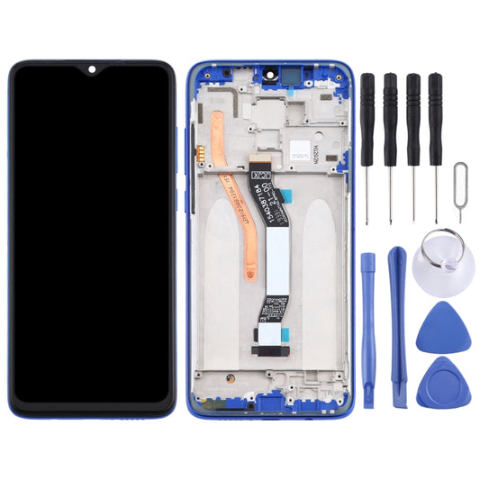TFT LCD Screen for Xiaomi Redmi Note 8 Pro Digitizer Full Assembly with Frame (Double SIM Card Version)(Blue) by buy2fix