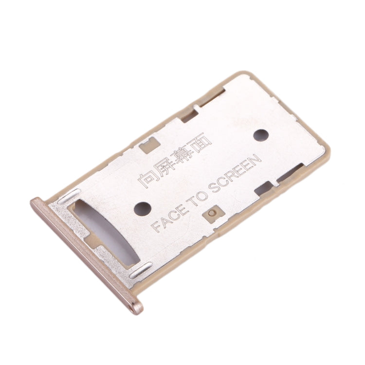 For Xiaomi Redmi 4A SIM & SIM / TF Card Tray(Gold) by buy2fix