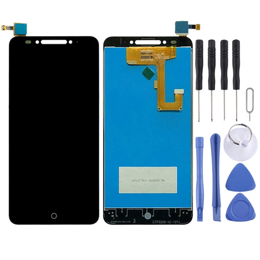 OEM LCD Screen for Alcatel A5 5085Y Digitizer Full Assembly with Fingerprint Button (Black) by buy2fix