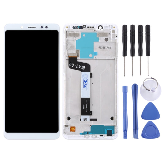 TFT LCD Screen for Xiaomi Redmi Note 5 / Note 5 Pro Digitizer Full Assembly with Frame(White) by buy2fix