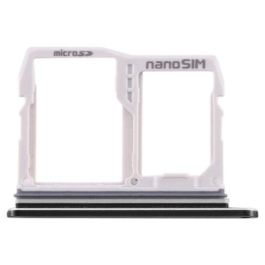 SIM Card Tray + Micro SD Card Tray for LG V40 ThinQ (Black) by buy2fix