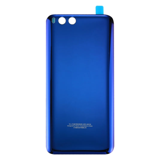 For Xiaomi Mi 6 Glass Battery Back Cover(Blue) by buy2fix