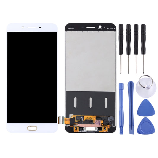 TFT LCD Screen for OPPO R9s Plus Digitizer Full Assembly (White) by buy2fix