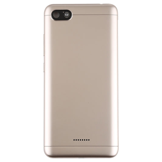 Back Cover with Side Keys for Xiaomi Redmi 6A(Gold) by buy2fix