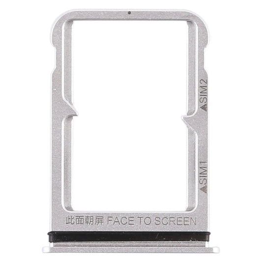 Double SIM Card Tray for Xiaomi Mi 8 (Silver) by buy2fix