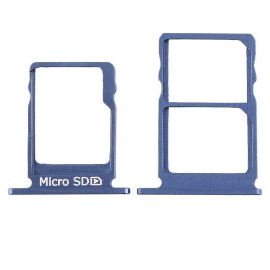 SIM Card Tray + SIM Card Tray + Micro SD Card Tray for Nokia 5 / N5 TA-1024 TA-1027 TA-1044 TA-1053 (Blue) by buy2fix