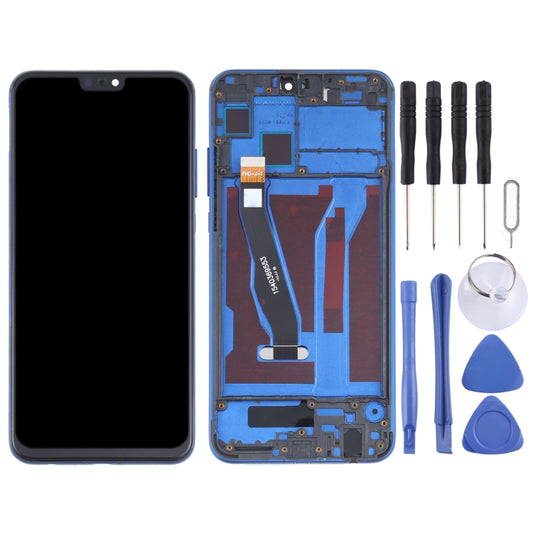 OEM LCD Screen for Huawei Honor 8X Digitizer Full Assembly with Frame(Blue) by buy2fix