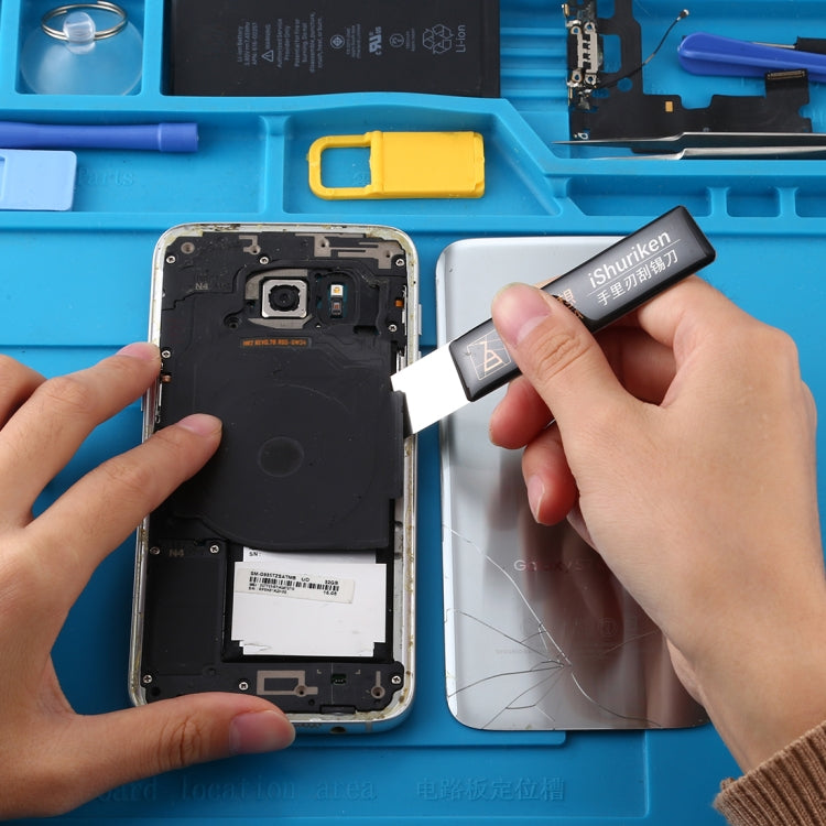 Qianli iShuriken T0.2mm Solder Paster Scraping Tin Knife Wear-resistant Flat Mouth by QIANLI