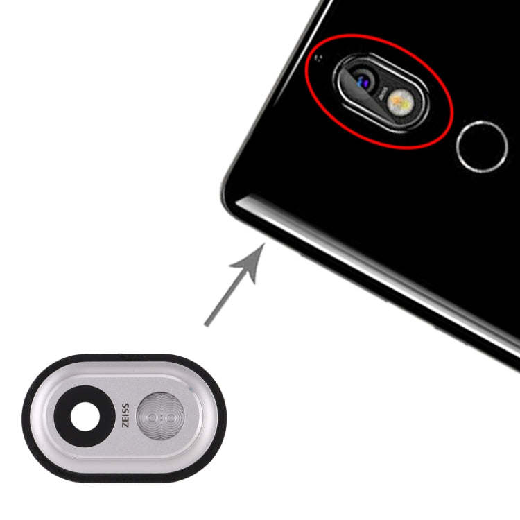 Camera Lens Cover for Nokia 7(White) by buy2fix