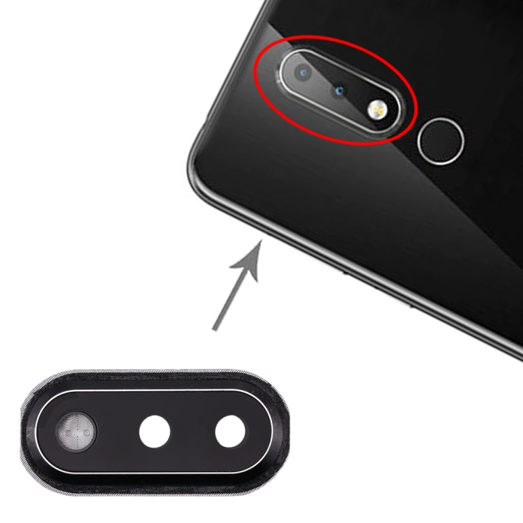 Camera Lens Cover for Nokia X6(Black) by buy2fix