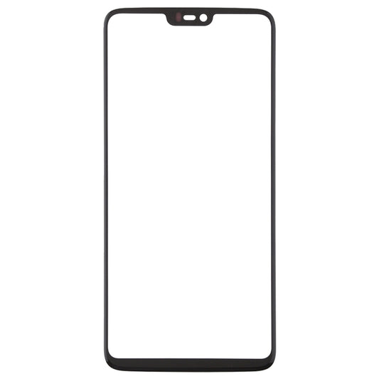 For OnePlus 6 Front Screen Outer Glass Lens (Black) by buy2fix