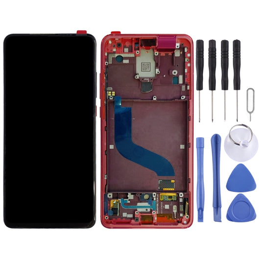 OLED LCD Screen for Xiaomi Redmi K20 / Redmi K20 Pro / 9T Pro Digitizer Full Assembly with Frame(Red) by buy2fix