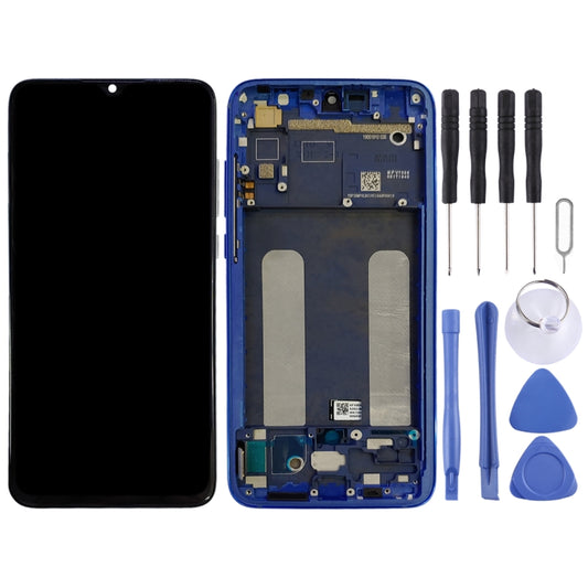 Original LCD Screen for Xiaomi Mi CC9 Digitizer Full Assembly with Frame(Blue) by buy2fix