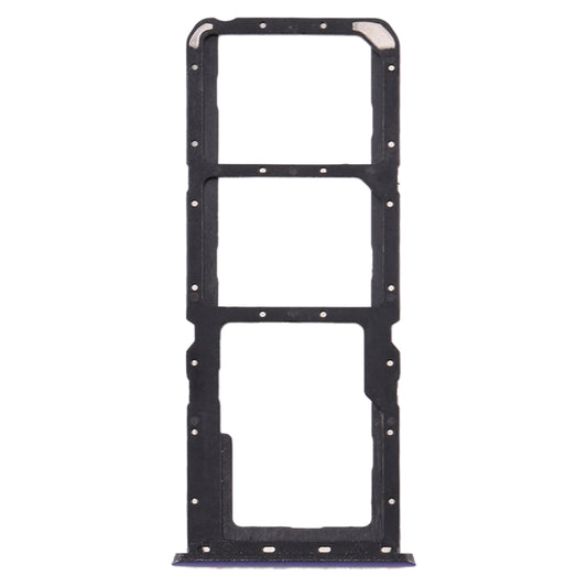 For OPPO Realme X2 SIM Card Tray + SIM Card Tray + Micro SD Card Tray (Purple) by buy2fix
