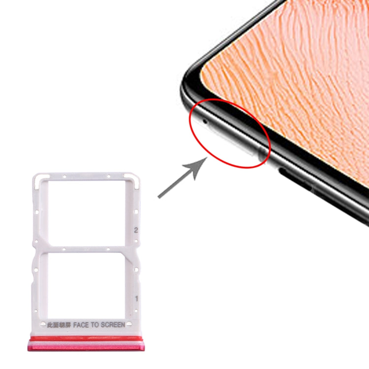SIM Card Tray + SIM Card Tray for Xiaomi Redmi K30 5G(Red) by buy2fix