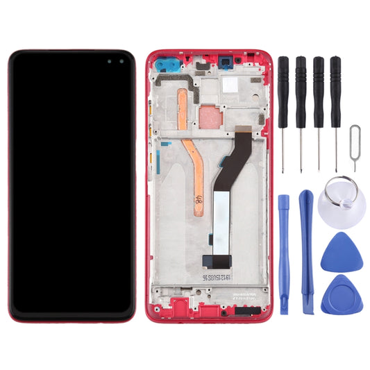 TFT LCD Screen for Xiaomi Redmi K30 4G Digitizer Full Assembly with Frame(Red) by buy2fix