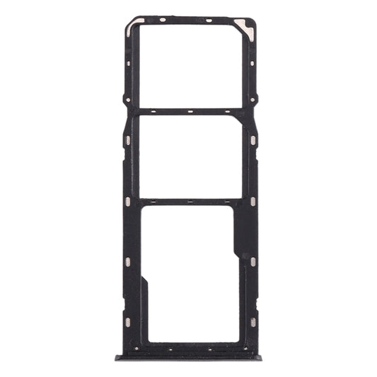 For OPPO Realme 5 SIM Card Tray + SIM Card Tray + Micro SD Card Tray (Black) by buy2fix
