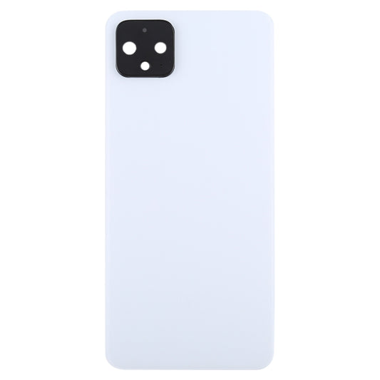 Battery Back Cover with Camera Lens Cover for Google Pixel 4(White) by buy2fix