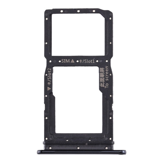 SIM Card Tray + SIM Card Tray / Micro SD Card Tray for Huawei Enjoy 10 Plus (Black) by buy2fix