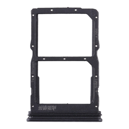 SIM Card Tray + NM Card Tray for Huawei Honor 30S / Nova 7 SE (Black) by buy2fix