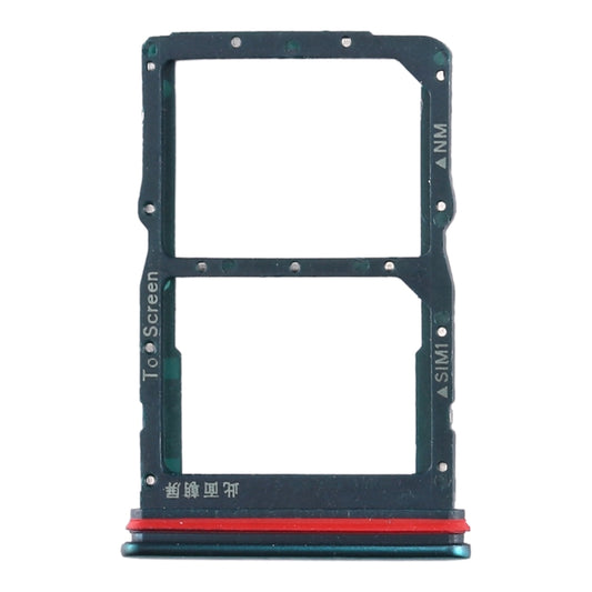 SIM Card Tray + NM Card Tray for Huawei Honor 30S / Nova 7 SE (Green) by buy2fix