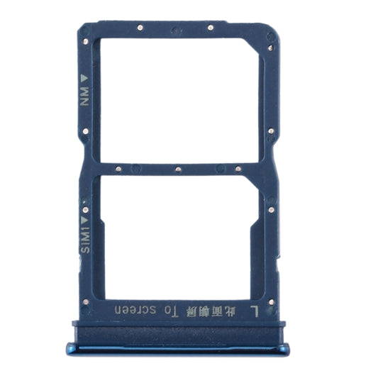 SIM Card Tray + NM Card Tray for Huawei Honor 20 Lite (Blue) by buy2fix