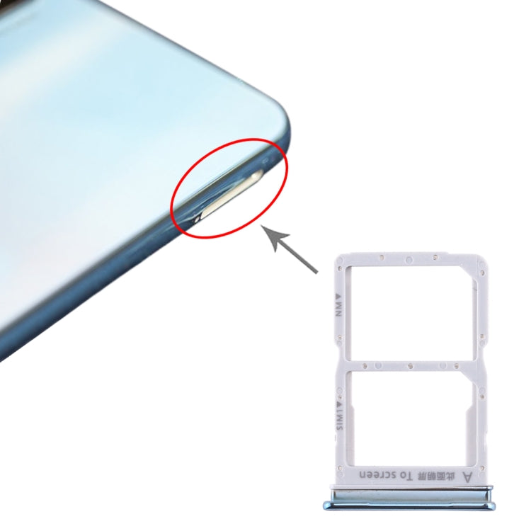 SIM Card Tray + NM Card Tray for Huawei Honor 20 Lite (Baby Blue) by buy2fix