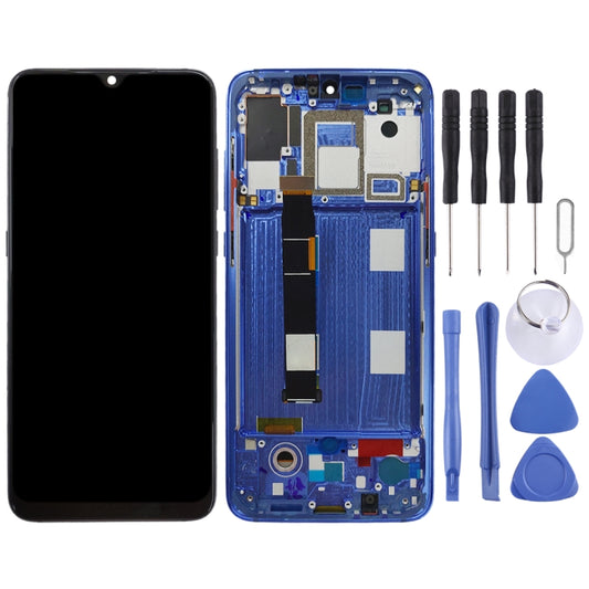 Original AMOLED LCD Screen for Xiaomi Mi 9 Digitizer Full Assembly with Frame(Blue) by buy2fix