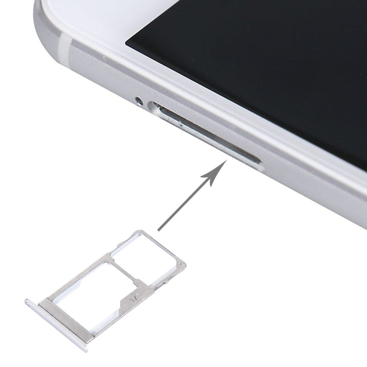 For Meizu Pro 5 SIM + SIM / Micro SD Card Tray (Silver) by buy2fix