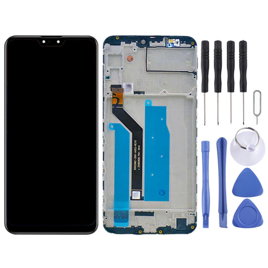 OEM LCD Screen for Asus Zenfone Max Pro M2 ZB631KL X01BDA Digitizer Full Assembly with Frame(Black) by buy2fix