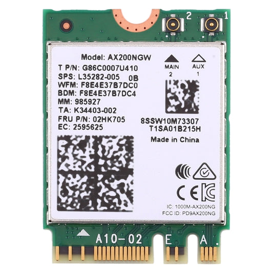 Dual Band AX200 2400Mbps Wireless AX200NGW NGFF M.2 Bluetooth 5.0 Wifi Network Card 2.4G/5G 802.11 ac/ax by buy2fix