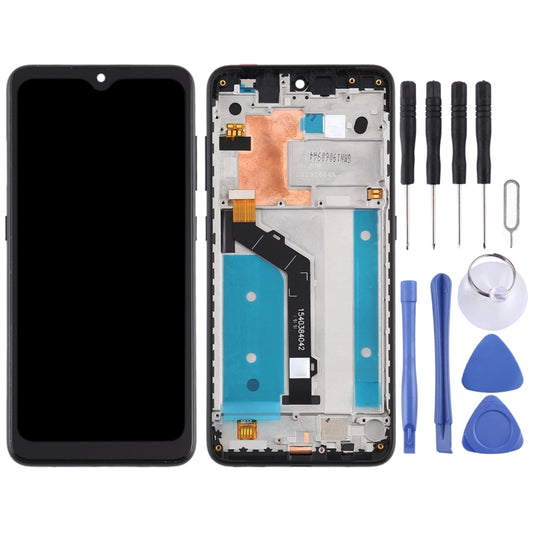 TFT LCD Screen for Nokia 7.2 TA-1196 Digitizer Full Assembly with Frame (Black) by buy2fix