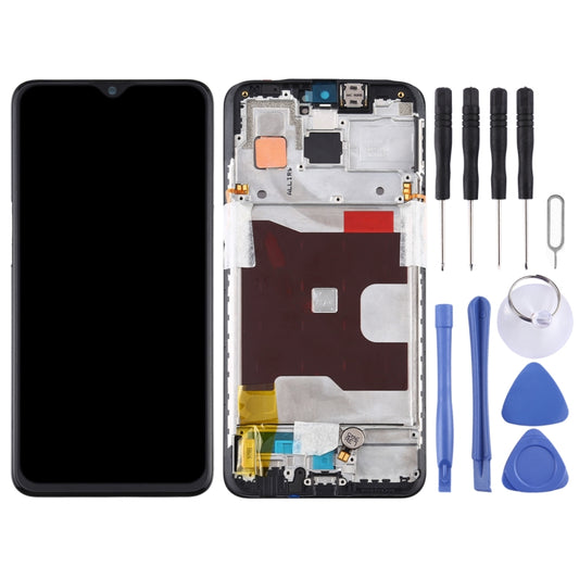 Original LCD Screen for OPPO Reno Z Digitizer Full Assembly with Frame (Black) by buy2fix