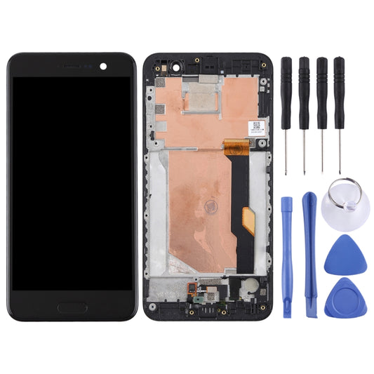Original LCD Screen for HTC U Play Digitizer Full Assembly with Frame (Black) by buy2fix