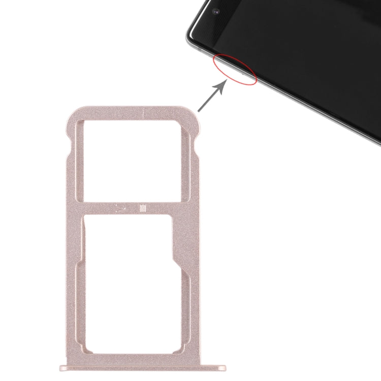 SIM Card Tray + SIM Card Tray / Micro SD Card for Huawei P9 Plus(Gold) by buy2fix