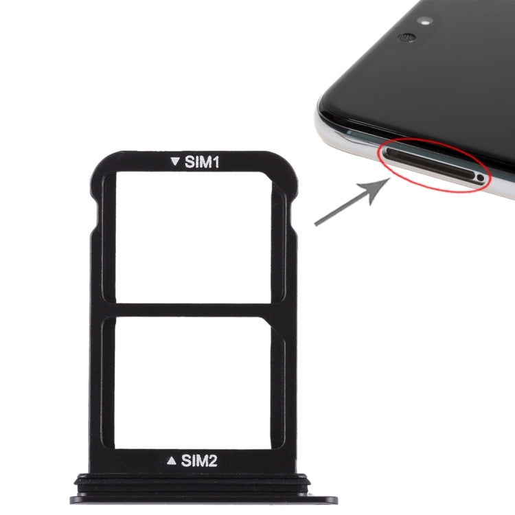 SIM Card Tray + SIM Card Tray for Huawei P20 (Black) by buy2fix